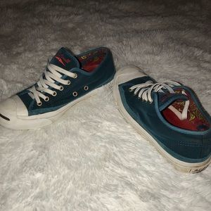 Jack Purecell blue suede shoes